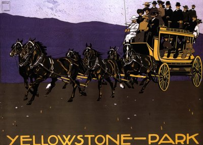 Parco di Yellowstone da Ludwig Hohlwein