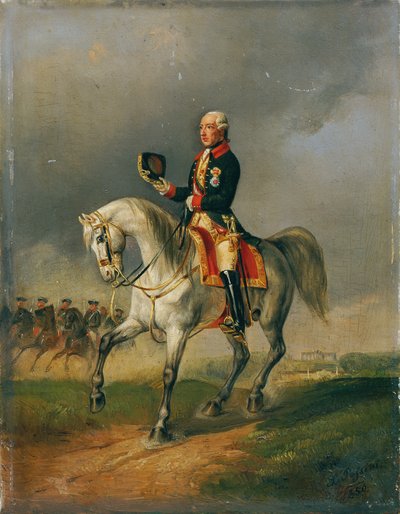 Kaiser Joseph II a cavallo da Ludwig Johann Passini