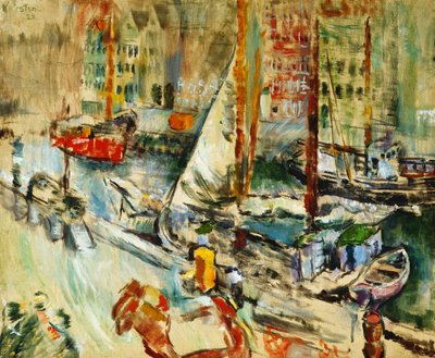Fra Nyhavn, 1923 da Ludvik Peter Karsten