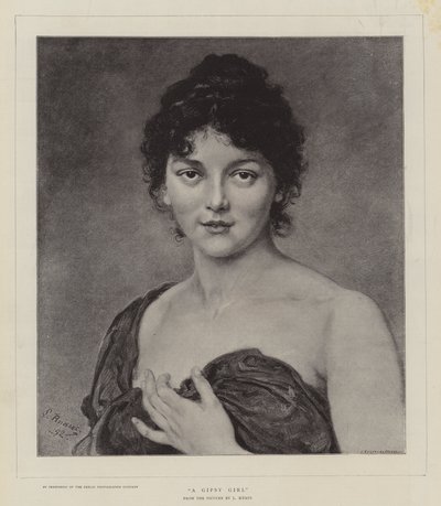 Una ragazza zingara da Ludwig Knaus