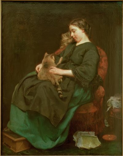 La madre dei gatti da Ludwig Knaus