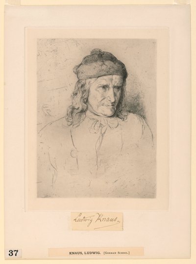 Uomo con berretto di pelliccia da Ludwig Knaus