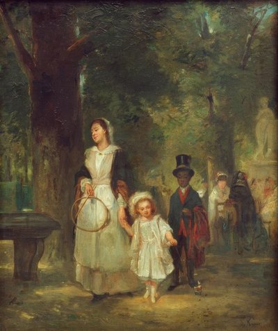 Passeggiata nel Giardino delle Tuileries da Ludwig Knaus