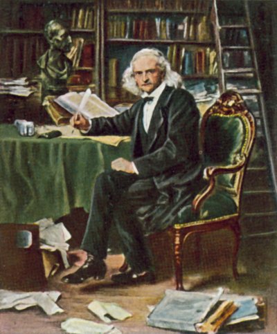 Theodor Mommsen, studioso classico, storico e scrittore tedesco da Ludwig Knaus