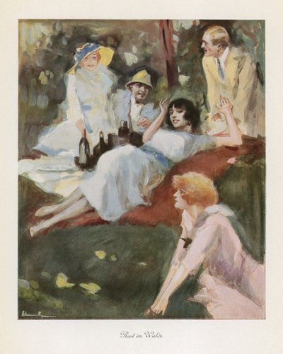 Riposo nel bosco da Ludwig Lutz Ehrenberger