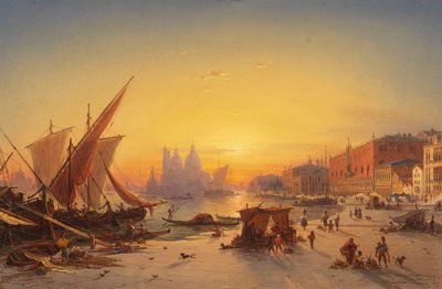 Venezia alla luce del tramonto da Ludwig Mecklenburg