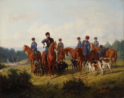 La caccia, 1856 da Ludwig Pietsch