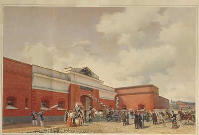 La fortezza marittima di Kronstadt Le porte di San Pietroburgo, 1850 da Ludwig Premazzi