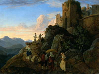 Civitella (Evening) da Ludwig Richter