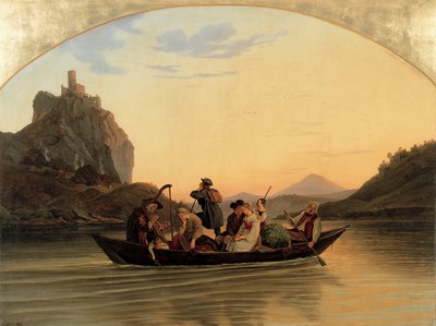 Attraversamento di Schreckenstein da Ludwig Richter