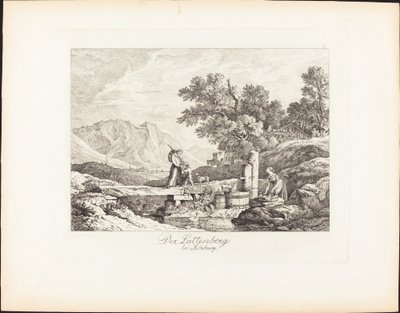 Il Lattenberg vicino a Salisburgo da Ludwig Richter