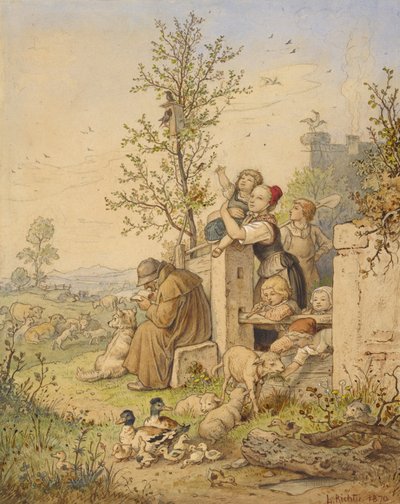 La primavera è arrivata da Ludwig Richter