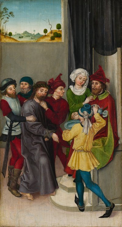 Cristo davanti a Pilato, La Resurrezione da Ludwig Schongauer