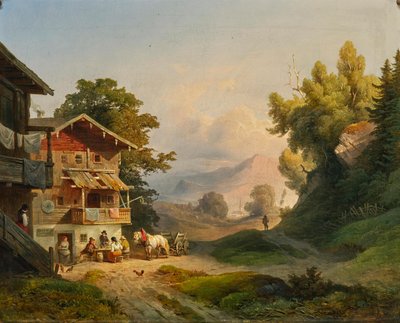 Ludwig Schuster riposo di mezzogiorno 1852 da Ludwig Schuster