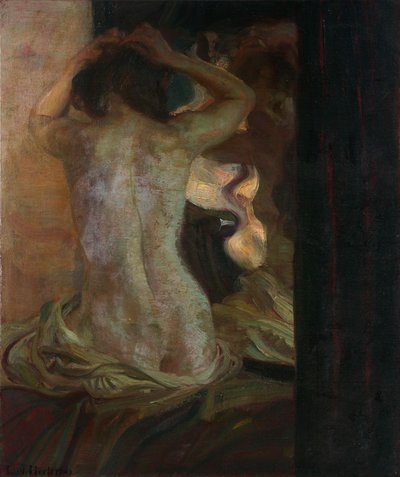 Lo specchio da Ludwig von Herterich