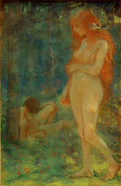 Adamo ed Eva da Ludwig von Hofmann