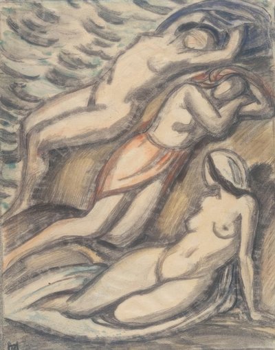 Tre donne che fanno il bagno da Ludwig von Hofmann