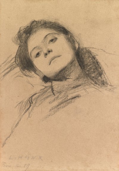 Studio di una ragazza da Ludwig von Hofmann