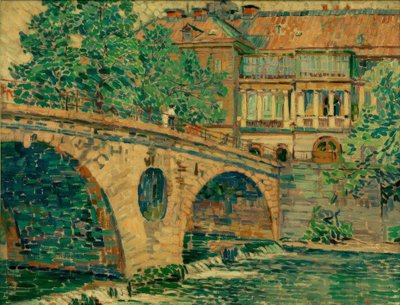 Ponte del castello di Weimar da Ludwig von Hofmann
