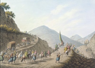 La montagna dei Balcani, tavola 2, pub. da William Watts da Luigi (after) Mayer