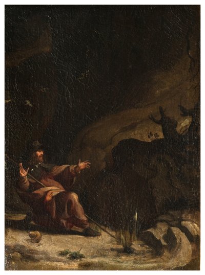 Transetto Nord, Altare di San Rocco 1635-45, Genovesino 1645, San Rocco visitato dalle fiere nel deserto, Dipinto in basso a destra da Luigi Miradori