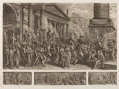 Le ceneri di Traiano portate in una processione trionfale da Luigi Ademollo