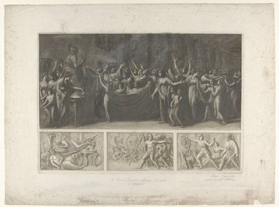 Quattro scene della guerra di Troia da Luigi Ademollo