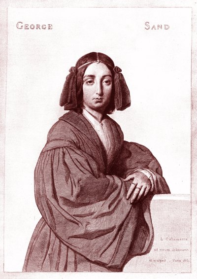 George Sand (1804-1876) da Luigi Calamatta