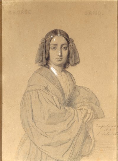 Ritratto di George Sand, 1837 da Luigi Calamatta