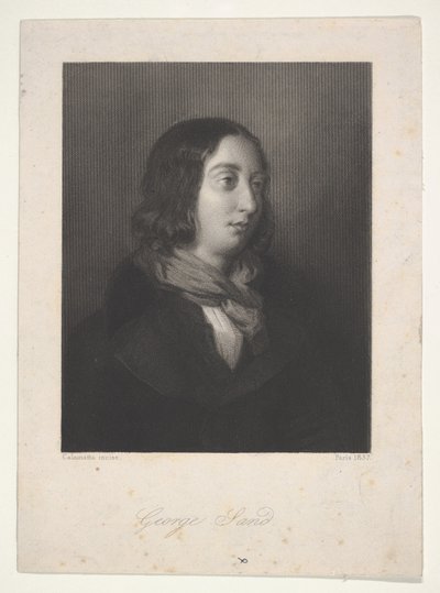 Ritratto di George Sand, 1837 da Luigi Calamatta