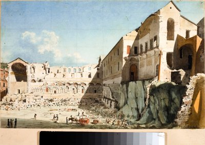 Cantiere di demolizione della chiesa e del convento di Santa Domenica a Genova da Luigi Garibbo
