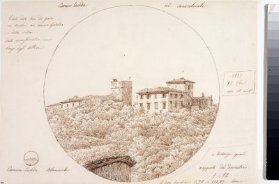 Veduta telescopica della Torre del Gallo ad Arcetri vicino a Firenze da Luigi Garibbo