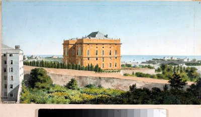 Veduta di Palazzo Pallavicini detto Palazzo delle Peschiere, Genova da Luigi Garibbo