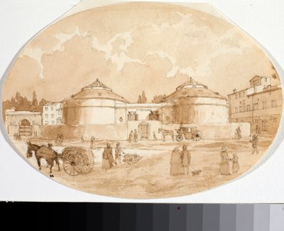 Veduta di piazza Porta al Prato a Firenze da Luigi Garibbo