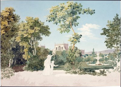 Veduta di Villa Corsi a Sesto Fiorentino vicino a Firenze da Luigi Garibbo