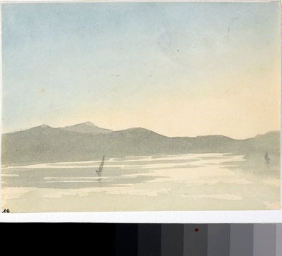 Veduta di un lago all
