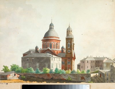 Veduta della Basilica di Santa Maria Assunta di Carignano a Genova da Luigi Garibbo