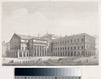 Veduta del Teatro Carlo Felice e del Palazzo dell