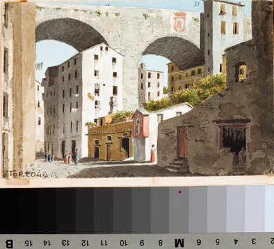 Veduta del ponte Carignano a Genova da Luigi Garibbo
