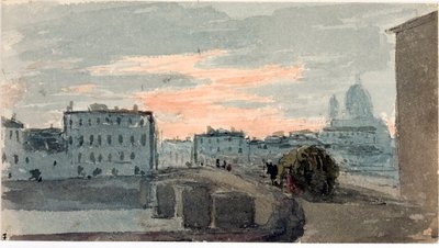 Veduta del ponte della Carraia, Firenze (Acquerello) da Luigi Garibbo