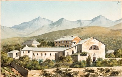 Veduta del santuario Nostra Signora del Monte, Genova da Luigi Garibbo