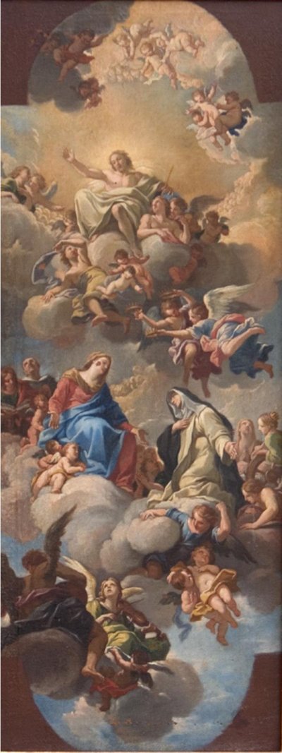 Maria che Presenta Santa Caterina da Siena a Cristo da Luigi Garzi