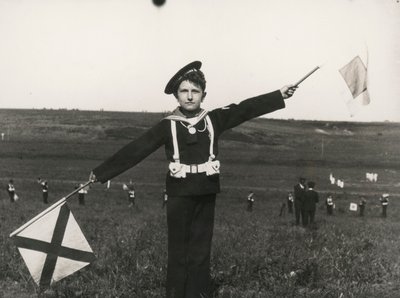 Balilla con segnali della Marina da Luigi Leoni