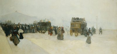 Place de la Concorde e il Palais Bourbon da Luigi Loir