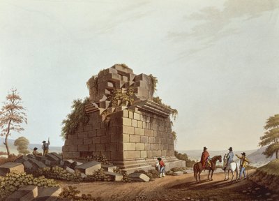 Base di colonna monumentale, Sicilia, illustrazione da Vedute d