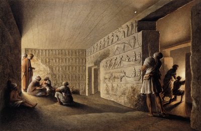 Figure nelle Tombe Egiziane da Luigi Mayer