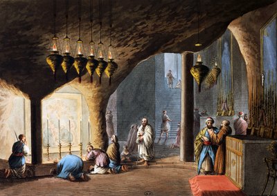 Grotta della Natività, Gerusalemme da Luigi Mayer