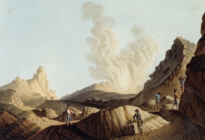 Isola di Stromboli, Cratere da Luigi Mayer