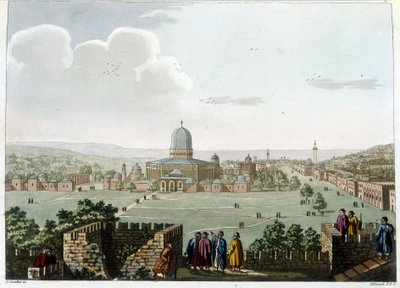 Il Tempio di Salomone (Moschea a Gerusalemme) - in "Vedute nei domini ottomani, in Europa, in Asia e in alcune isole del Mediterraneo" dai disegni originali di Luigi Mayer, Londra da Luigi Mayer