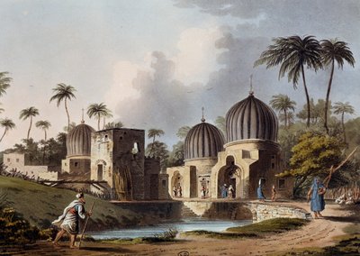 Tombe dei Santi Arabi a Rosetta, incisione, di Luigi Mayer (1755-ca 1803), da Vedute in Egitto, Palestina e altre parti dell